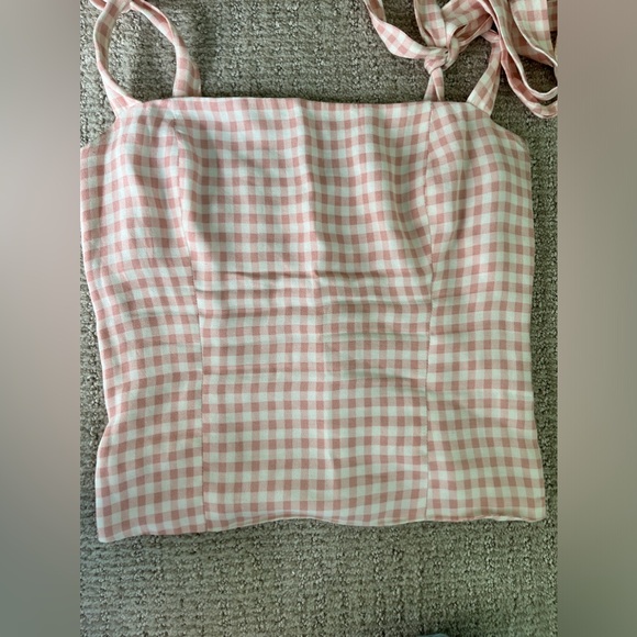 Reformation "Ellora" tie shoulder Top - Picture 3 of 7